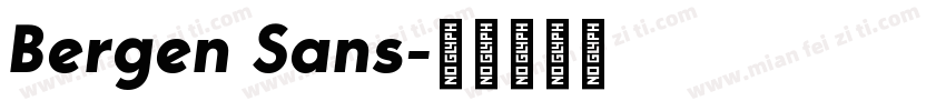 Bergen Sans字体转换